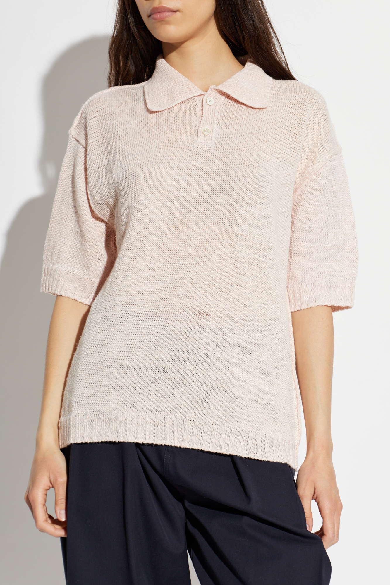 Maison Margiela Linen polo | Women's | Vitkac